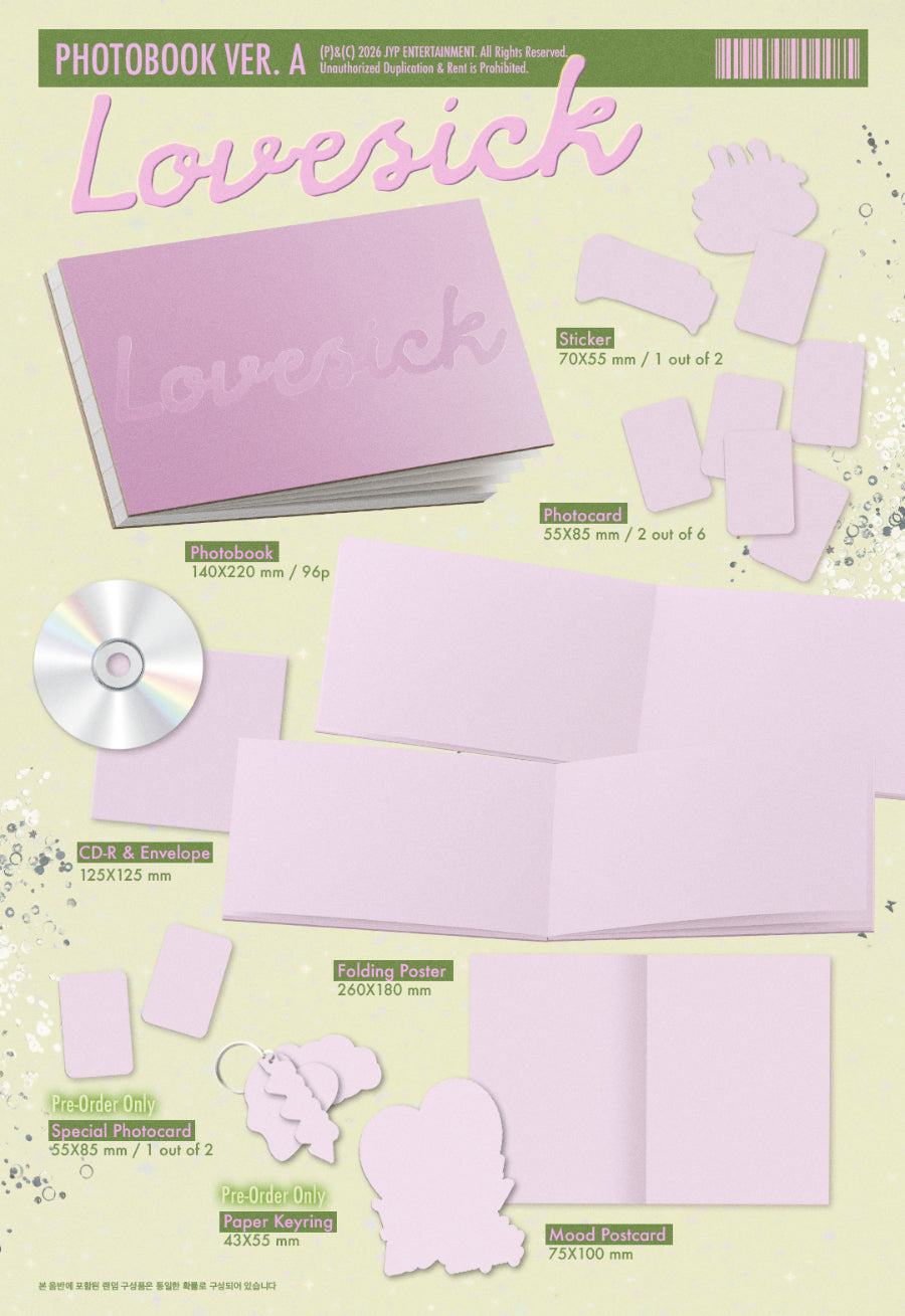 채령(CHAERYEONG) of 있지(ITZY) - Lovesick 1st Mini Album [Photobook Version] [MUSIC KOREA POB / FIRST PRESS BONUS]