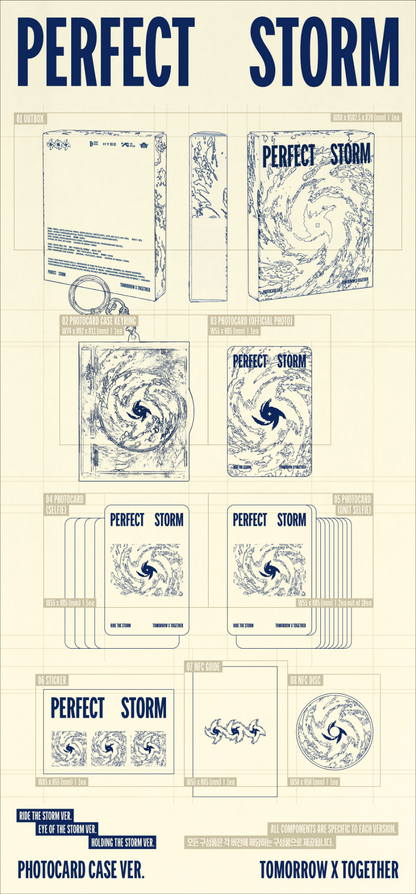 [PRE-ORDER] 투모로우바이투게더(TOMORROW X TOGETHER) - PERFECT STORM [Photocard Case Version]