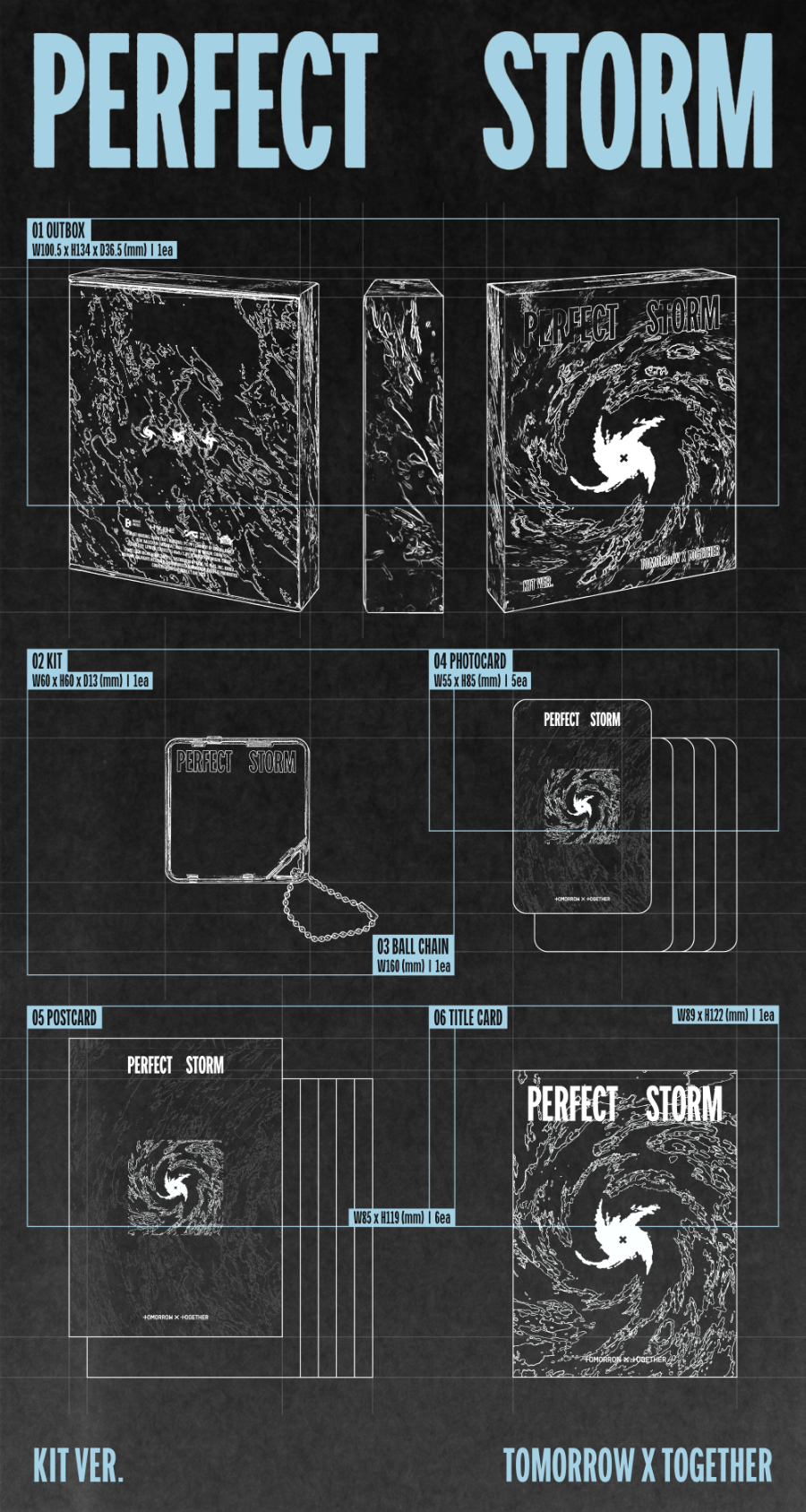 [PRE-ORDER] 투모로우바이투게더(TOMORROW X TOGETHER) - PERFECT STORM [KiT Version]