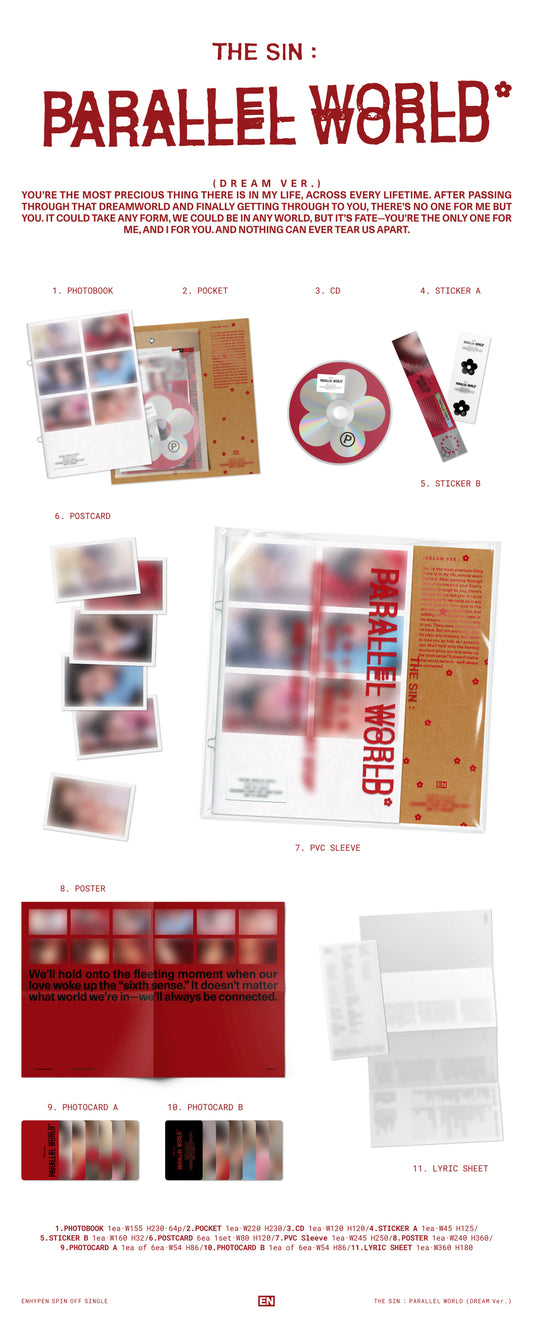 [PRE-ORDER] 엔하이픈(ENHYPEN) - THE SIN : PARALLEL WORLD [Photobook Version][WEVERSE SHOP BENEFIT]