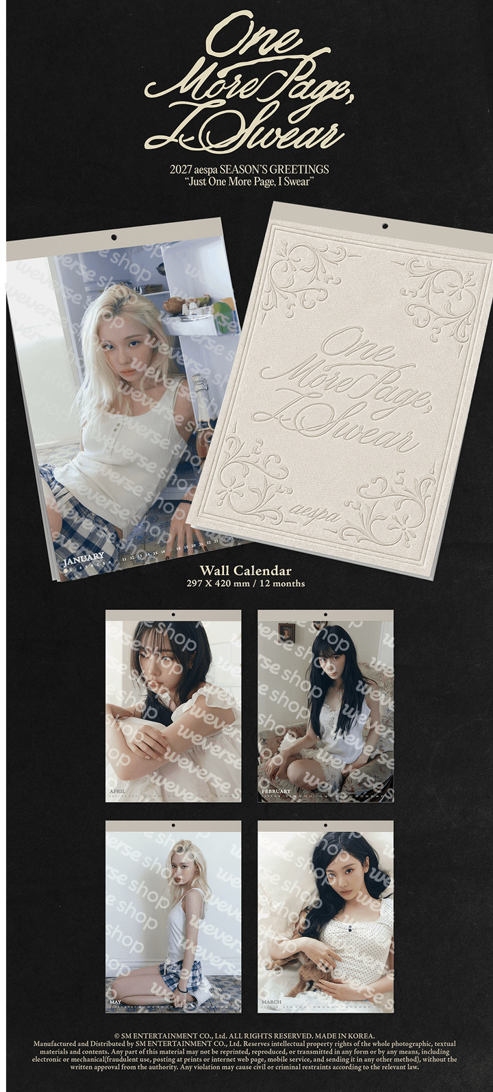 [PRE-ORDER] AESPA - 2027 Season's Greetings ["Just one more page, I swear."] [WEVERSE SHOP PRE-ORDER BENEFIT]