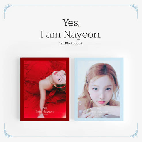 TWICE NAYEON „Yes I Am Nayeon“ Fotobuch BURGUND/SKY Version