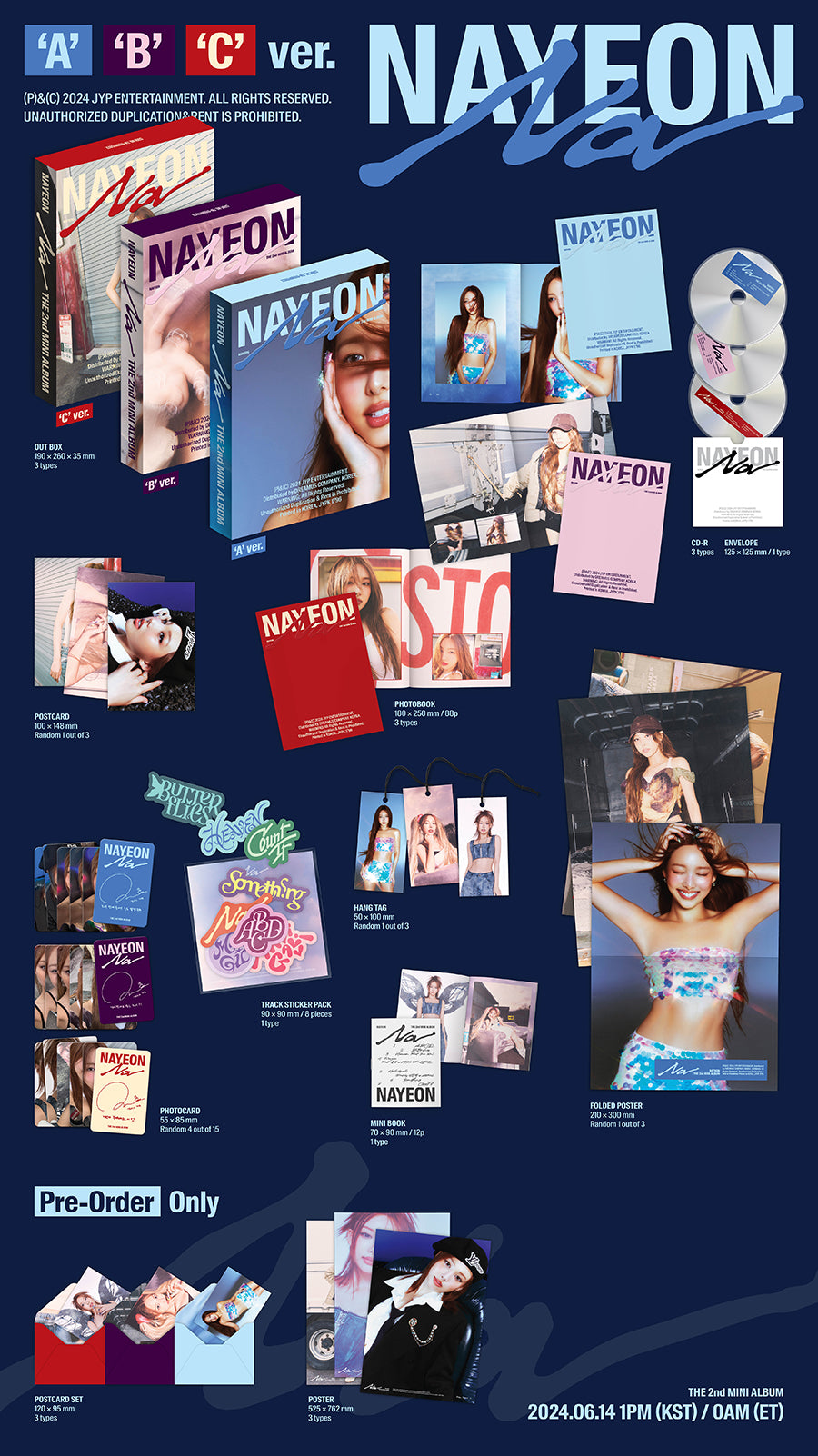NAYEON (TWICE) 2nd Mini Album NA