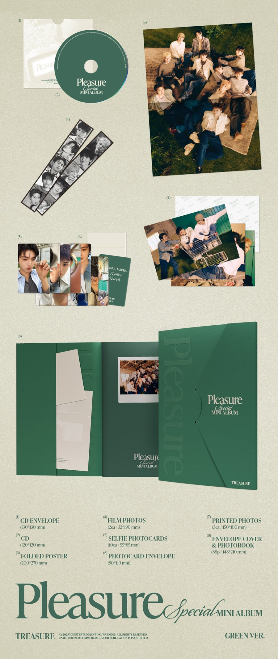 TREASURE PLEASURE Special Mini Album [Green Version]