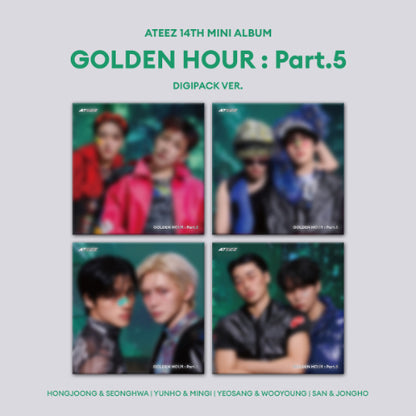 PREORDER 에이티즈(ATEEZ) - GOLDEN HOUR : Part.5 [Digipack Unit Ver. - Random Cover]