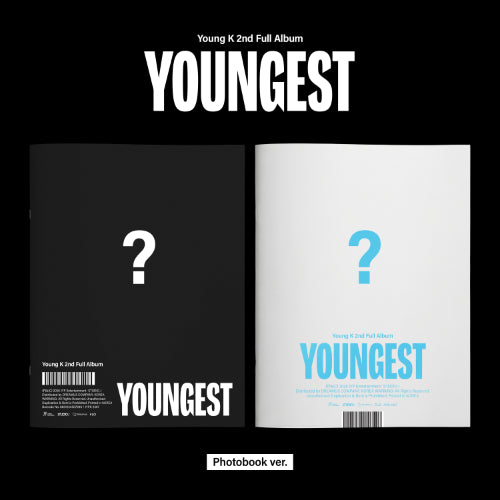 PREORDER 영케이(Young K) - YOUNGEST [Photobook Ver. - Random Cover]
