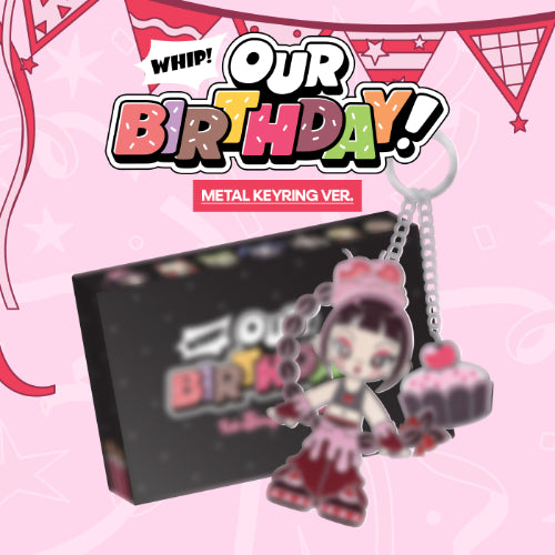 PRE ORDER 아워벌스데이(OURBIRTHDAY) 1st Single Album 'Our Birthday' (Metal Keyring Version) With Music Korea POB