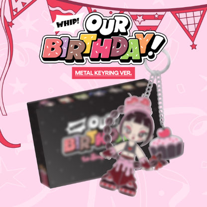 PRE ORDER 아워벌스데이(OURBIRTHDAY) 1st Single Album 'Our Birthday' (Metal Keyring Version) With Music Korea POB