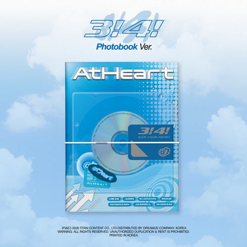 PREORDER 앳하트(AtHeart) - 3!4! [Photobook Ver.] with Music Korea POB