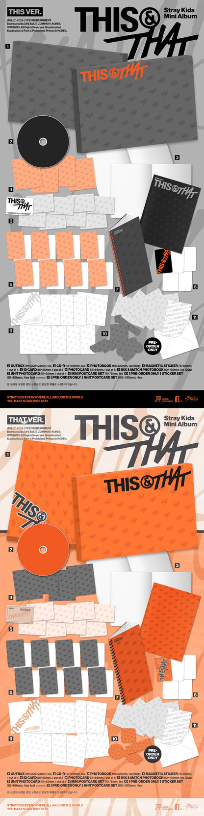 PREORDER Stray Kids – Mini Album [THIS & THAT] (THIS VER., THAT VER.)