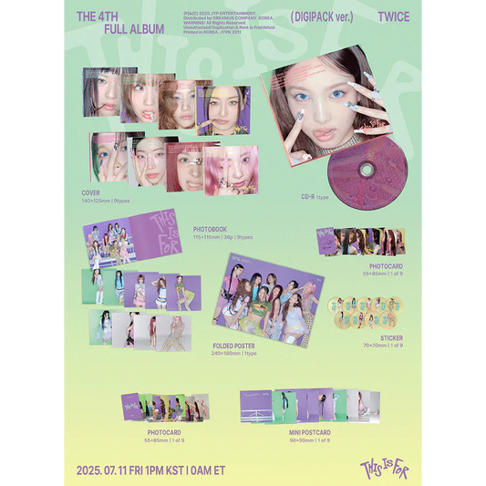 Twice Fourth Full Album ‘This Is For’ (Digipack ver.)