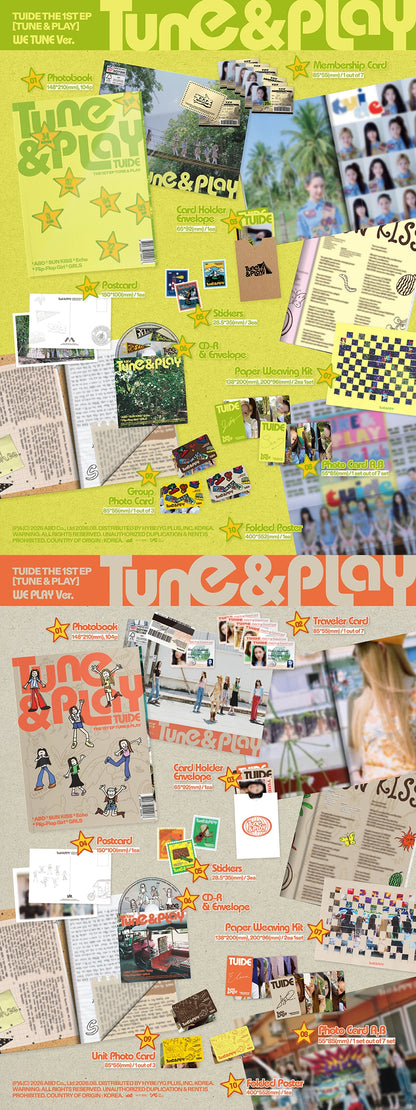 PREORDER [WEVERSE POB] TUIDE – The 1st EP [TUNE & PLAY] (Set)